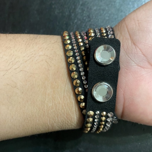 New Swarovski SLAKE BRACELET rose gold blackNWT - Picture 4 of 10